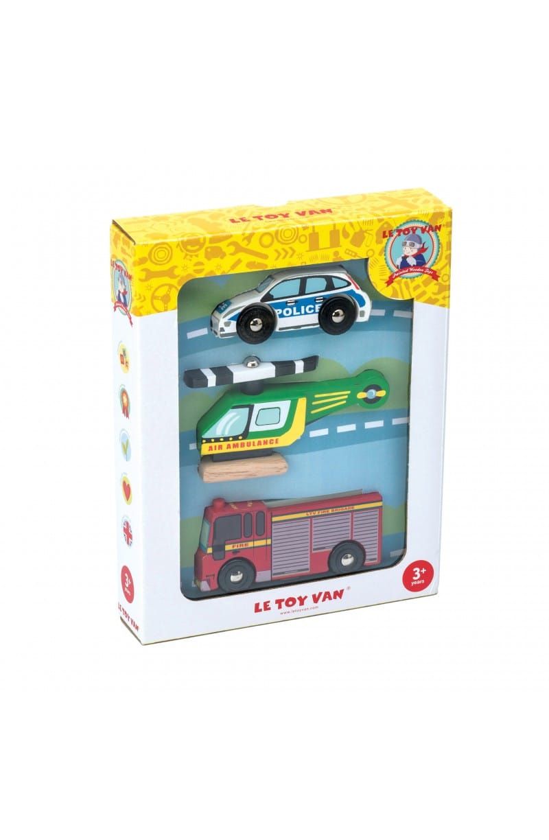 LE TOY VAN Emergency Vehicle Set 6 LE TOY VAN Emergency Vehicle Set 6