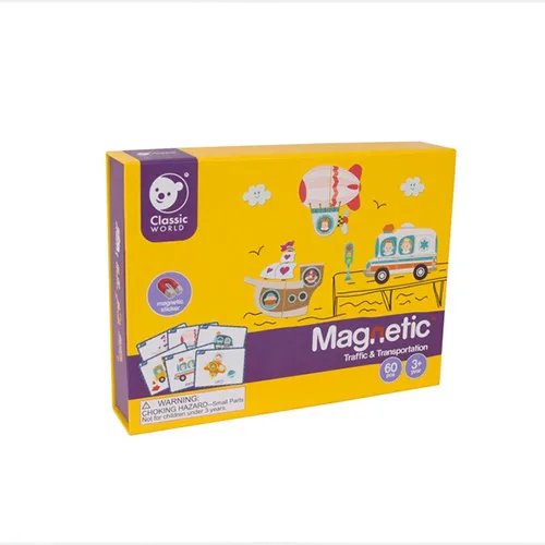 MAGNETIC TRAFFIC & TRANSPORTATION – TOY WITH MAGNETS CL20026