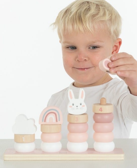 Little Stacking Rings Pink 6 Little Stacking Rings Pink 6