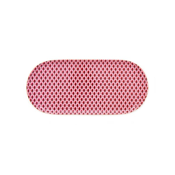 PIP STUDIO,ΔΙΣΚΟΣ  ΣΕΡΒΙΡΙΣΜΑΤΟΣ DARK PINK  FLOWER FESTIVAL 25x12cm