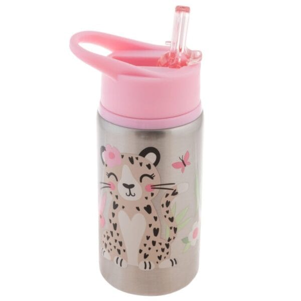 Stephen Joseph, Children’s Stainless Steel Tumbler 532ml ‘Leopard’