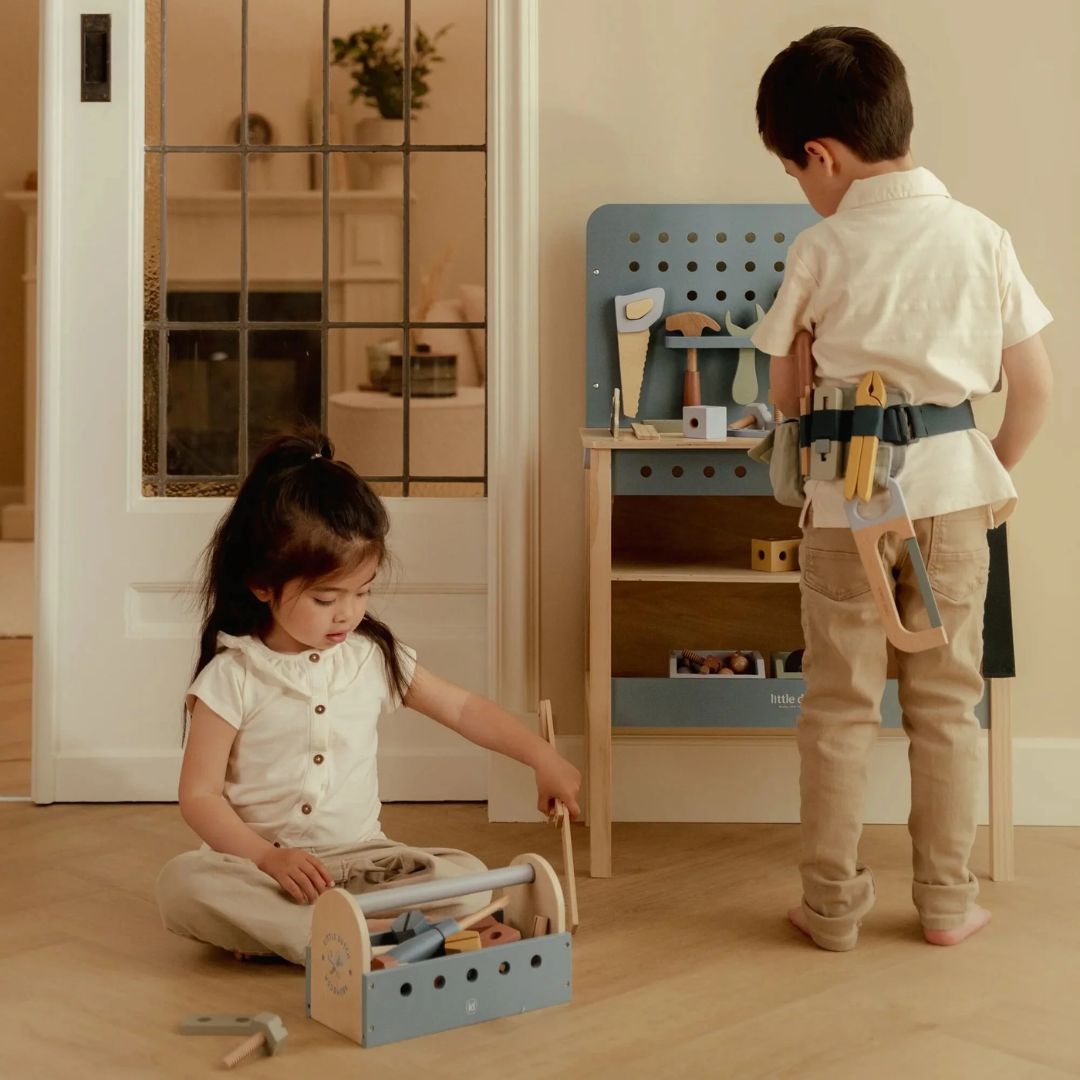 Little Dutch Ξύλινη εργαλειοθήκη με εργαλεία FSC 11 Little Dutch Ξύλινη εργαλειοθήκη με εργαλεία FSC 11