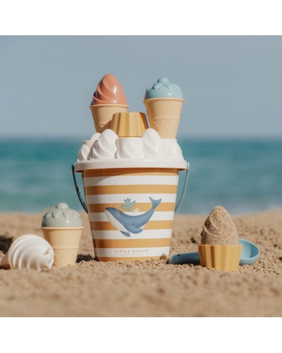 LITTLE DUTCH Σετ κουβαδάκια παραλίας Ice Cream Ocean Dreams Μπλε 7 LITTLE DUTCH Σετ κουβαδάκια παραλίας Ice Cream Ocean Dreams Μπλε 7