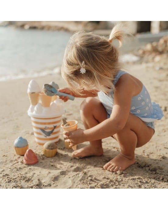 LITTLE DUTCH Σετ κουβαδάκια παραλίας Ice Cream Ocean Dreams Μπλε 8 LITTLE DUTCH Σετ κουβαδάκια παραλίας Ice Cream Ocean Dreams Μπλε 8
