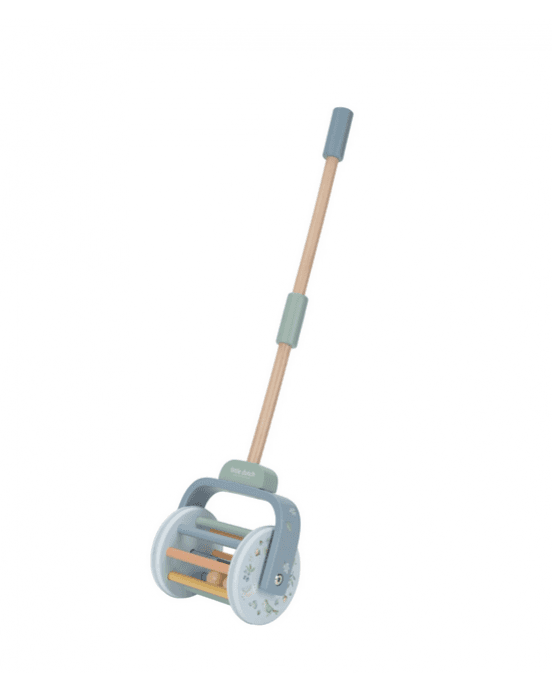 Little Dutch Ξύλινη τρεχαλίτσα-κουδουνίστρα με κοντάρι Forest Friends FSC