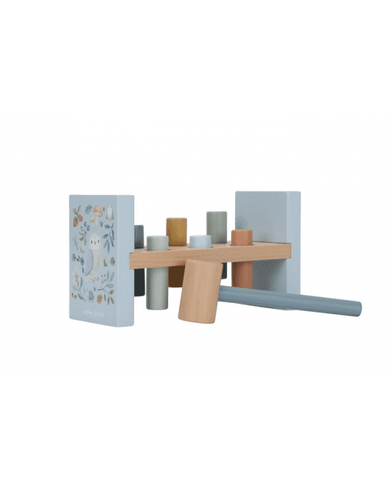 Little Dutch Ξύλινο παιχνίδι αντιστοίχισης με σφυρί Forest Friends FSC