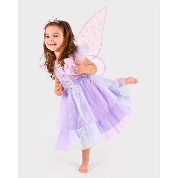 Den Goda Fen, Στολή μωβ πεταλούδα με αξεσουάρ,110-116 εκ., 4-6 ετών