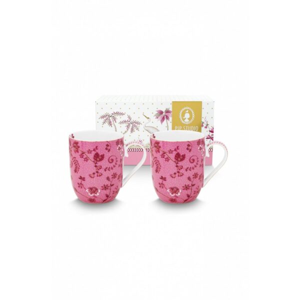 PIP STUDIO – SET/2 PORCELAIN MUG JOLIE PINK 145ml