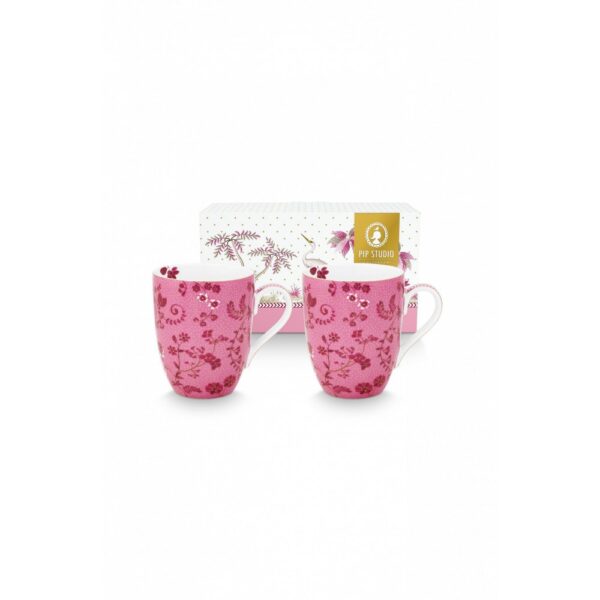 PIP STUDIO – SET/2 PORCELAIN MUG JOLIE PINK 350ml