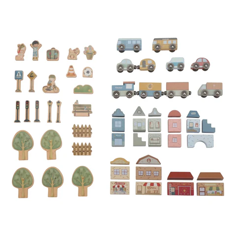 LITTLE DUTCH. Σετ παιχνιδιού τρενάκι με ράγες και οχήματα XL FSC 13 LITTLE DUTCH. Σετ παιχνιδιού τρενάκι με ράγες και οχήματα XL FSC 13