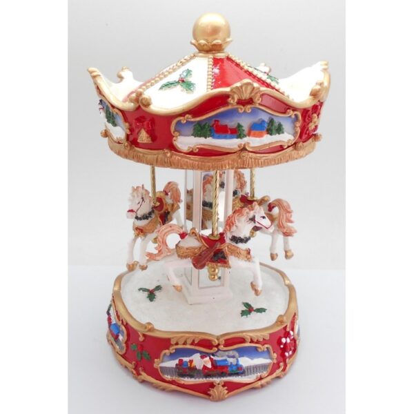 CAROUSEL ΚΟΚΚΙΝΟ ΑΛΟΓΟ 25cm 2
