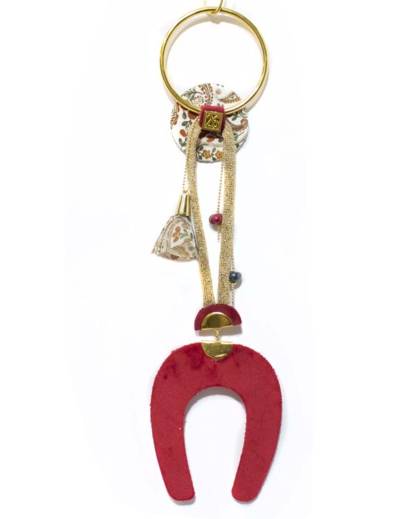 ΓΟΥΡΙ ΒΕΛΟΥΔΙΝΟ  ΠΕΤΑΛΟ RED PAISLEY