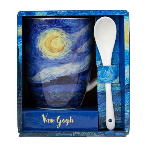 Κούπα Με Κουταλάκι “Nuit Etoilee” Van Gogh 300 ml 13×12 cm