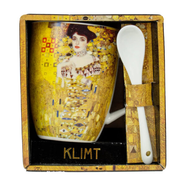 Κούπα Με Κουταλάκι “Adele” Klimt 300 ml 13×12 cm 2