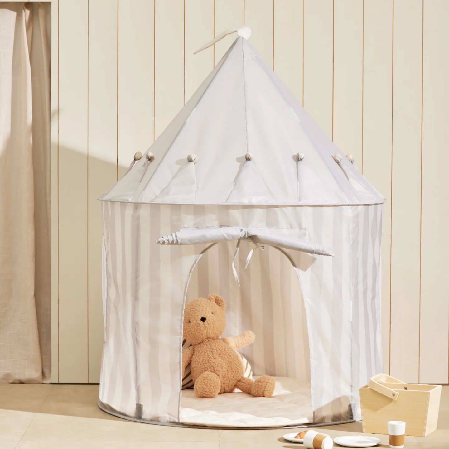 KIDS CONCEPT. Σκηνή παιχνιδιού Star (γκρι ριγέ) 7 KIDS CONCEPT. Σκηνή παιχνιδιού Star (γκρι ριγέ) 7