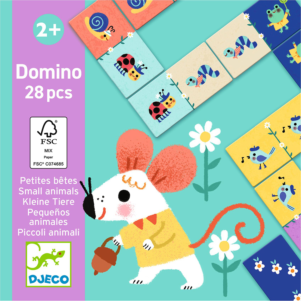 DJECO ΠΑΙΧΝΙΔΙ DOMINO 28 ΤΕΜ ΜΙΚΡΑ ΖΩΑΚΙΑ 5 DJECO ΠΑΙΧΝΙΔΙ DOMINO 28 ΤΕΜ ΜΙΚΡΑ ΖΩΑΚΙΑ 5