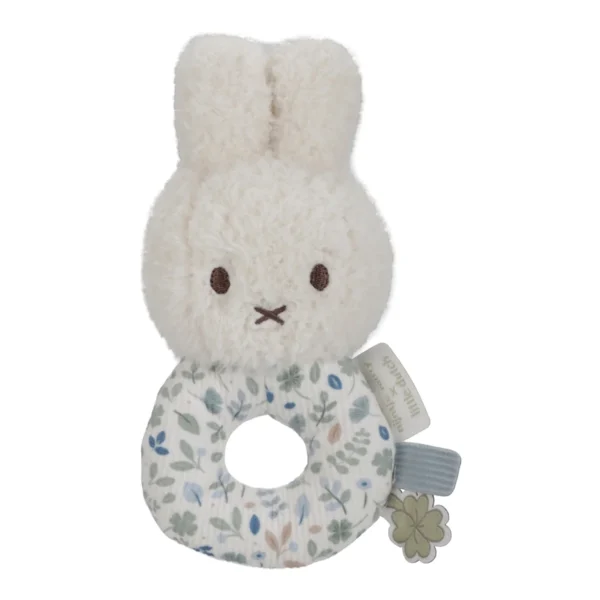LITTLE DUTCH. Υφασμάτινη κουδουνίστρα Miffy – Lucky Leaves GRS 4