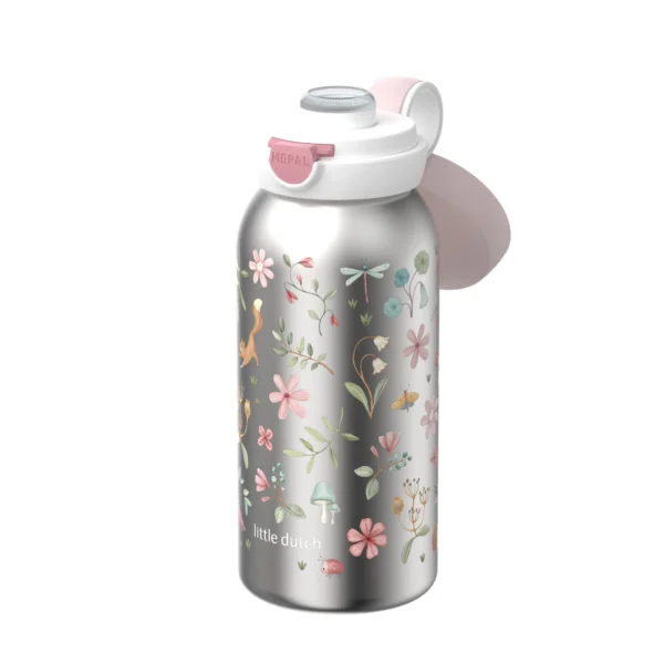 LITTLE DUTCH. Ανοξείδωτο μπουκάλι flip-up campus 600 ml – Fairy Wonders