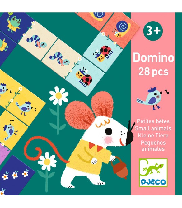 DJECO ΠΑΙΧΝΙΔΙ DOMINO 28 ΤΕΜ ΜΙΚΡΑ ΖΩΑΚΙΑ 3