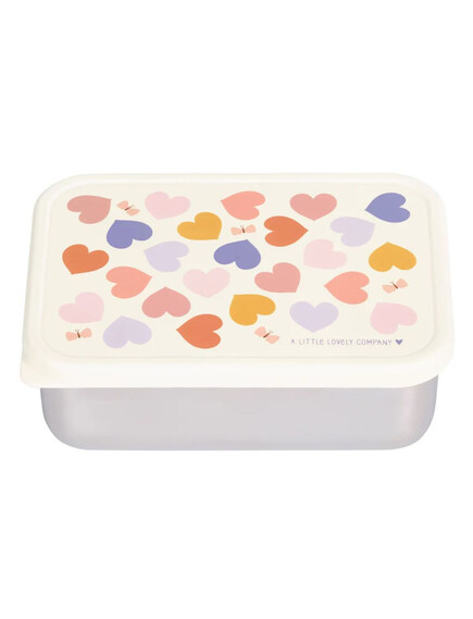 A little lovely company: Δοχείο φαγητού από ανοξείδωτο ατσάλι 900ml-Hearts 4