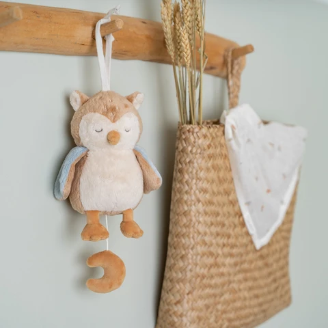 LITTLE DUTCH. Υφασμάτινη μουσική κουκουβάγια Forest Friends GRS 8 LITTLE DUTCH. Υφασμάτινη μουσική κουκουβάγια Forest Friends GRS 8