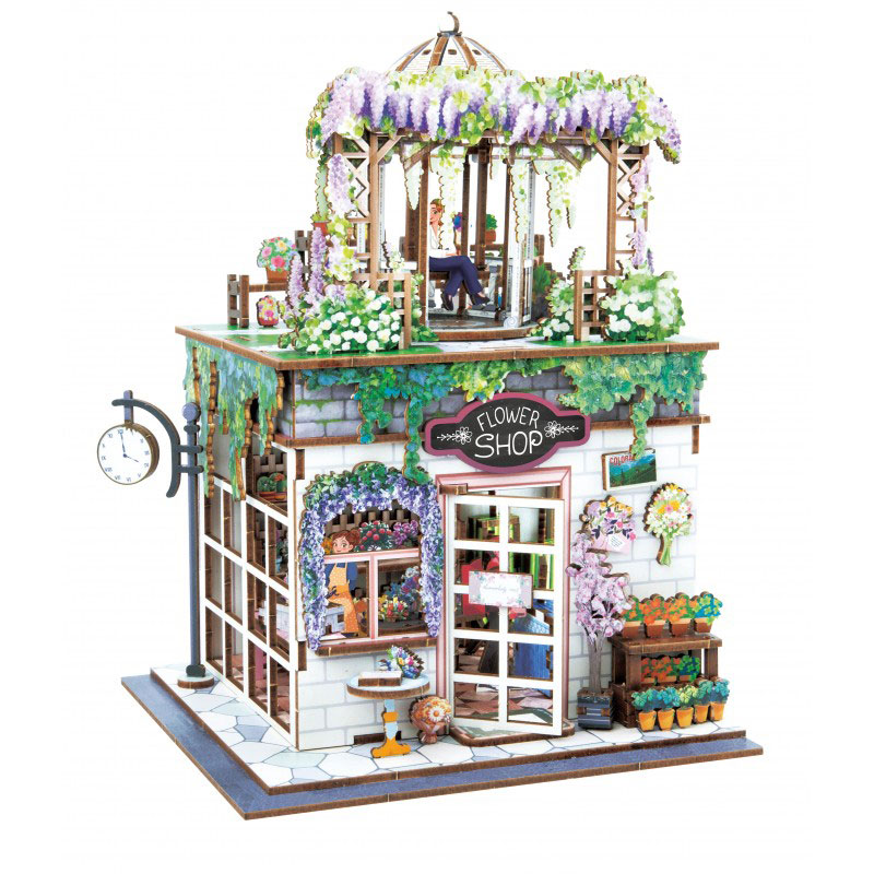 Buki Flower Shop Diorama 3D Κατασκευή Ξύλινη 9 Buki Flower Shop Diorama 3D Κατασκευή Ξύλινη 9